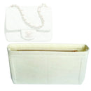 Organizer for [Mini Classic Handbag 17W 14H, Chanel] Tote Purse Bag Insert Organiser Liner Shaper (Felt, Slim with Zip Pocket)