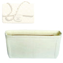 Organizer for [Mini Classic Handbag 20W 12H, Chanel] Tote Purse Bag Insert Organiser Liner Shaper (Felt, Slim with Zip Pocket)