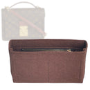 Organizer for [Monceau 28, LV] Tote Purse Bag Insert Organiser Liner Shaper (Felt, Slim with Zip Pocket)