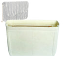 Organizer for [Small Saddle Pouch with Chain, Dior] Tote Purse Bag Insert Organiser Liner Shaper (Felt, Slim with Zip Pocket)