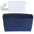 Organizer for [Gaston Wearable Wallet Taigarama, LV] Tote Purse Bag Insert Organiser Liner Shaper (Felt, Slim with Zip Pocket)