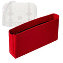 Organizer for [GG Supreme Monogram Textured Dollar Calfskin Retro Interlocking G Flap Messenger, Gucci] Tote Purse Bag Insert Organiser Liner Shaper (Felt, Slim with Zip Pocket)