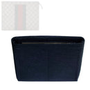 Organizer for [GG Supreme Monogram Selleria Calfskin Web New Web Cosmetic Case, Gucci] Tote Purse Bag Insert Organiser Liner Shaper (Felt, Slim with Zip Pocket)