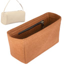 Organizer for [90s Bag in Leather, The Row] Tote Purse Bag Insert Organiser Liner Shaper (Felt, Slim with Zip Pocket)