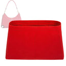 Organizer for [Teri Hobo Bag, Coach] Tote Purse Bag Insert Organiser Liner Shaper (Felt, Slim with Zip Pocket)