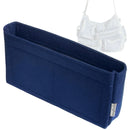 Organizer for [Men Superbusy Messenger Bag in Vintage Blue, Balenciaga] Tote Purse Bag Insert Organiser Liner Shaper (Felt, Slim with Zip Pocket)