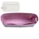 Organizer for [Medium GG toiletry case, Gucci] Tote Purse Bag Insert Organiser Liner Shaper (Felt, Slim with Zip Pocket)