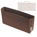 Organizer for [Andiamo Clutch, Bottega Veneta] Tote Purse Bag Insert Organiser Liner Shaper (Felt, Slim with Zip Pocket)