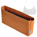 Organizer for [Alter Ego Slouchy Shoulder Bag, Coach] Tote Purse Bag Insert Organiser Liner Shaper (Felt, Slim with Zip Pocket)