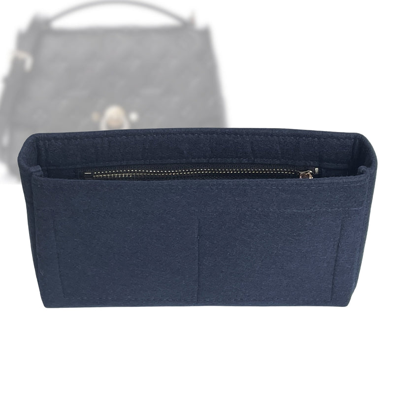 Organizer for [Blanche BB, LV] Tote Purse Bag Insert Liner Shaper (Felt, Slim with Zip Pocket)