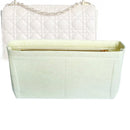 Organizer for [Medium Dior Caro Bag, Dior] Tote Purse Bag Insert Liner Shaper (Felt, Slim with Zip Pocket)