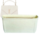 Organizer for [College Large, Saint Laurent (YSL)] Tote Purse Bag Insert Liner Shaper (Felt, Slim with Zip Pocket)