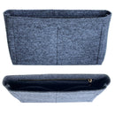 Organizer for [Islington Bucket 22cm, Mulberry] Bag Insert (Felt, Slim with Zip Pocket)