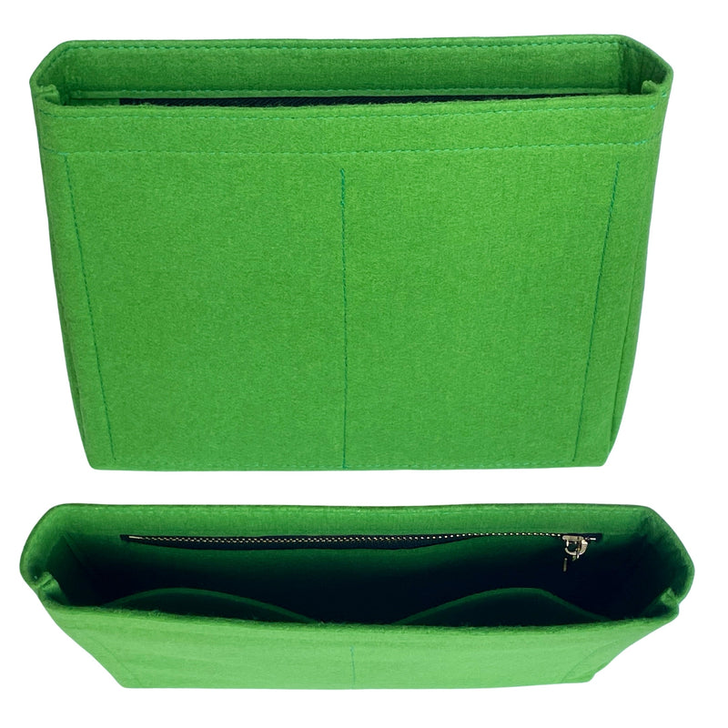 Organizer for [Boy Chanel Handbag 25W 15H, Chanel] Bag Insert (Felt, Slim with Zip Pocket)