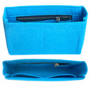 Organizer for [Kira Diamond Quilt Top-Handle, Tory Burch] Bag Insert (Felt, Slim with Zip Pocket)