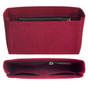 Organizer for [SMALL BOSTON, Celine] Bag Insert (Felt, Slim with Zip Pocket)