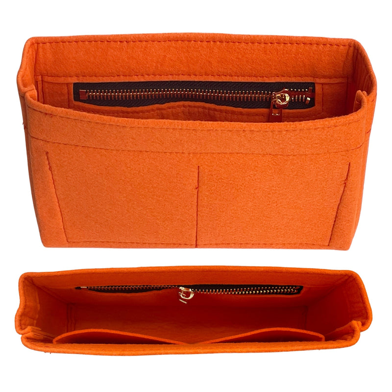 Organizer for [Boy Chanel Handbag 25W 15H, Chanel] Bag Insert (Felt, Slim with Zip Pocket)