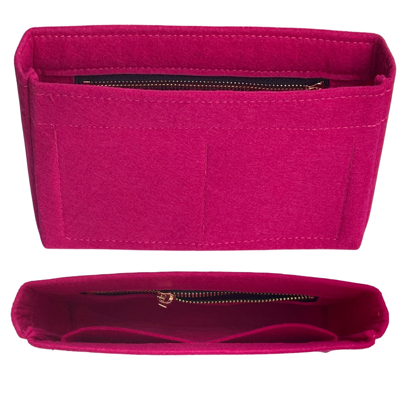Organizer for [Boy Chanel Handbag 25W 15H, Chanel] Bag Insert (Felt, Slim with Zip Pocket)