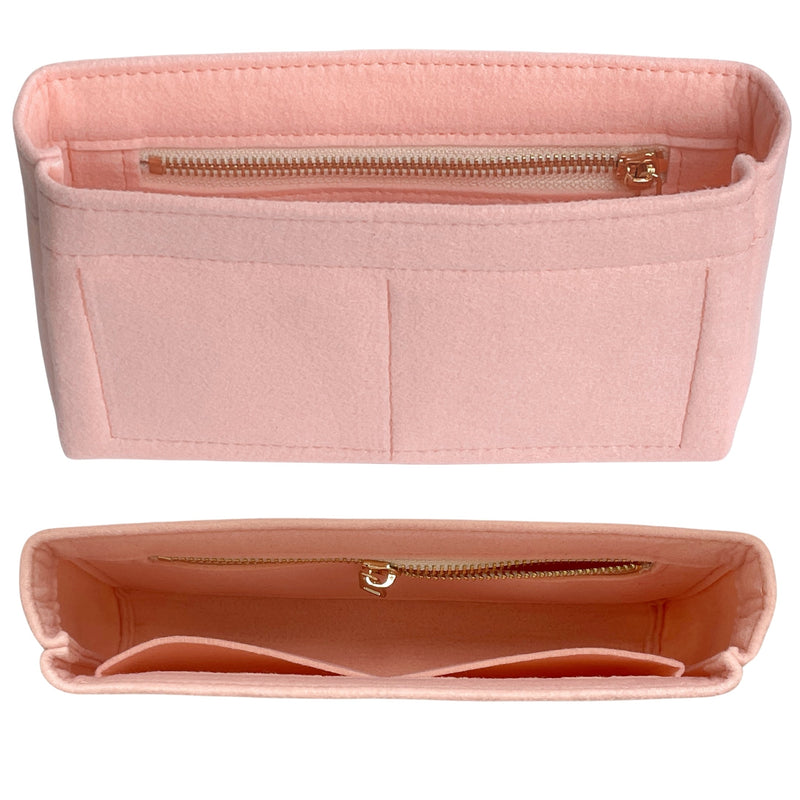Organizer for [Boy Chanel Handbag 25W 15H, Chanel] Bag Insert (Felt, Slim with Zip Pocket)