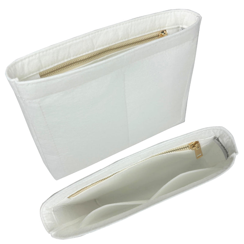 Organizer for [Trousse Toilette 23, LV] Bag Insert (Felt, Slim with Zip Pocket)