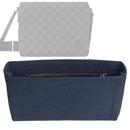 Organizer for [District MM (Medium), LV] Tote Purse Bag Insert Liner Shaper (Felt, Slim with Zip Pocket)