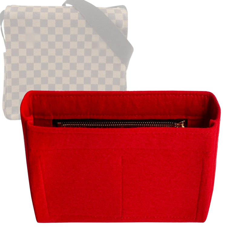 Organizer for [Naviglio Bag, LV] Tote Purse Bag Insert Liner Shaper (Felt, Slim with Zip Pocket)