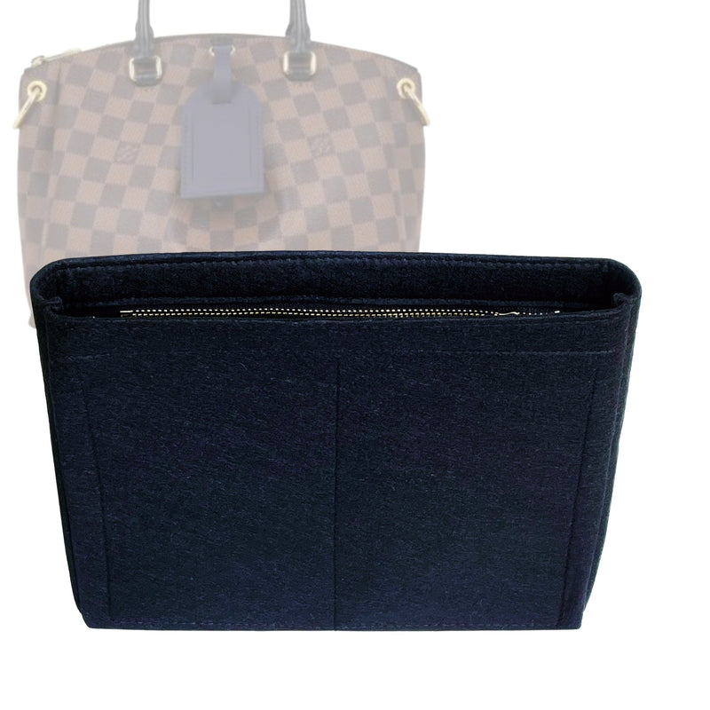 Organizer for [Odeon Tote PM (Small), LV] Tote Purse Bag Insert Liner Shaper (Felt, Slim with Zip Pocket)