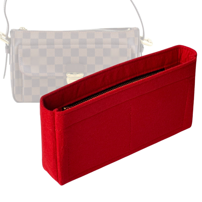 Organizer for [Ravello GM (Large), LV] Tote Purse Bag Insert Liner Shaper (Felt, Slim with Zip Pocket)