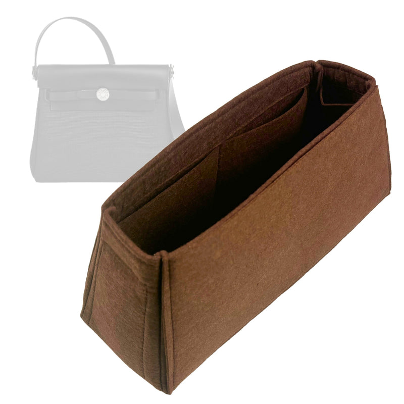 Organizer for [Herbag Zip Mini 20, Hermes] Tote Purse Bag Insert Organiser Liner Shaper (Felt, Trapezoid Taper Shape)