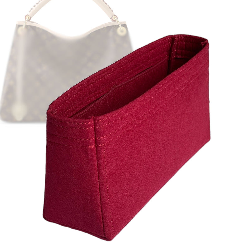 Organizer for [Artsy MM (Medium), LV] Tote Purse Bag Insert Liner Shaper (Felt, Trapezoid Shape)