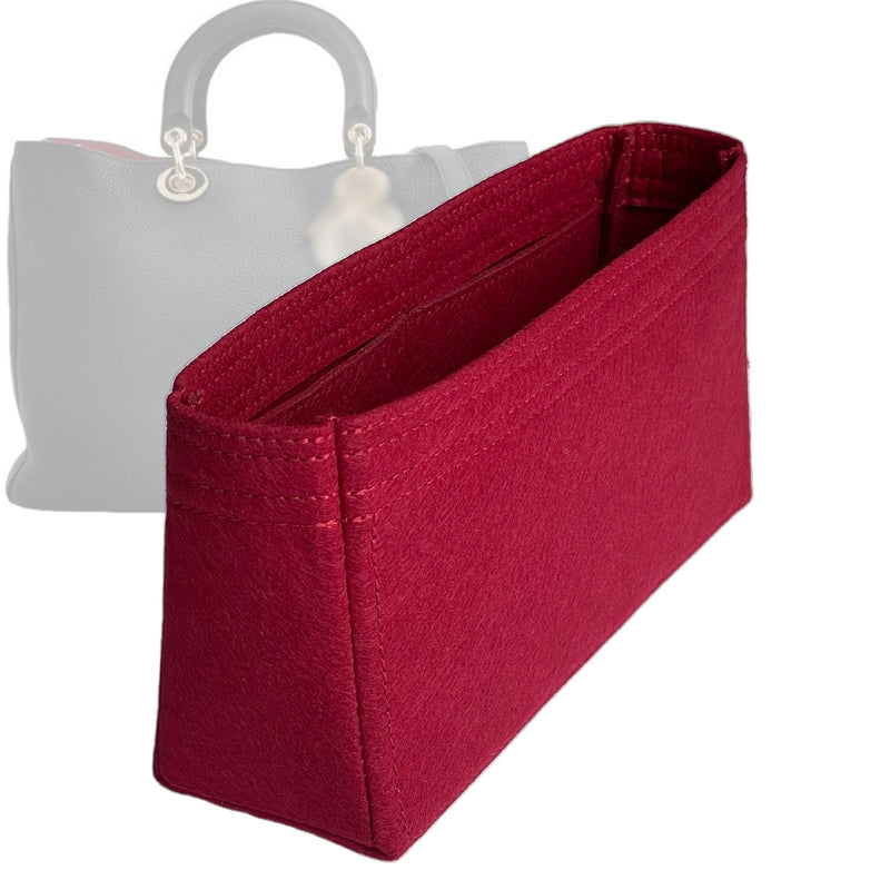 Organizer for [Diorissimo Large Bag, Dior] Tote Purse Bag Insert Liner Shaper (Felt, Trapezoid Shape)