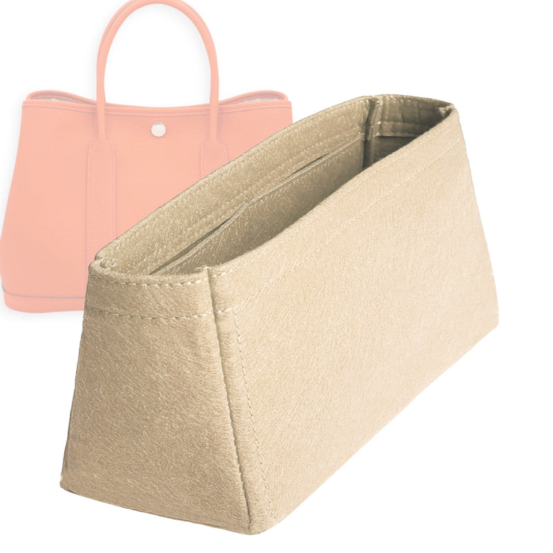 Organizer for [Garden Party 36, Hermes] Tote Purse Bag Insert Liner Shaper (Felt, Trapezoid Shape)