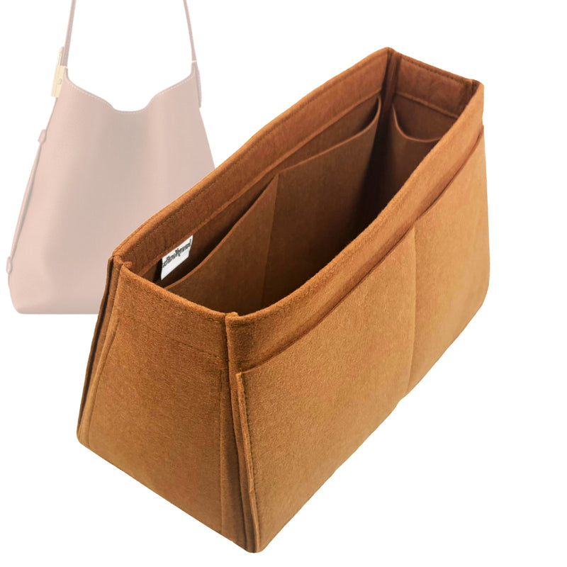 Organizer for [Low Key Hobo MM (Medium), LV] Tote Purse Bag Insert Liner Shaper (Felt, Trapezoid Shape)