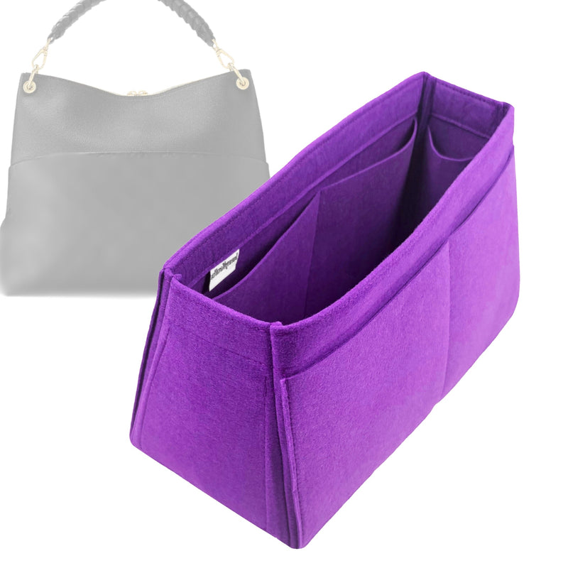 Organizer for [Maida Hobo, LV] Tote Purse Bag Insert Liner Shaper (Felt, Trapezoid Shape)