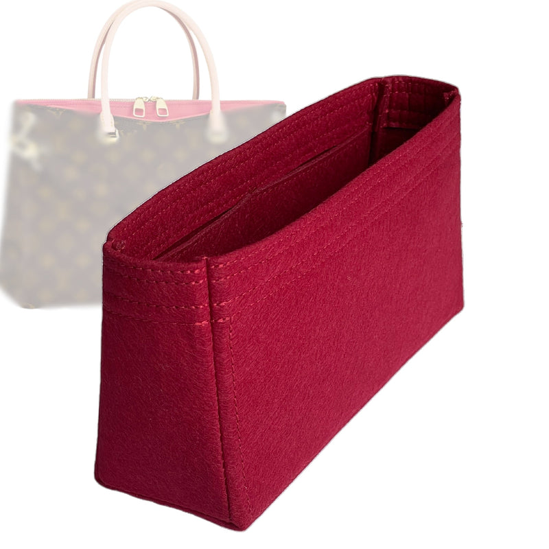 Organizer for [Pallas MM, LV] Tote Purse Bag Insert Liner Shaper (Felt, Trapezoid Shape)