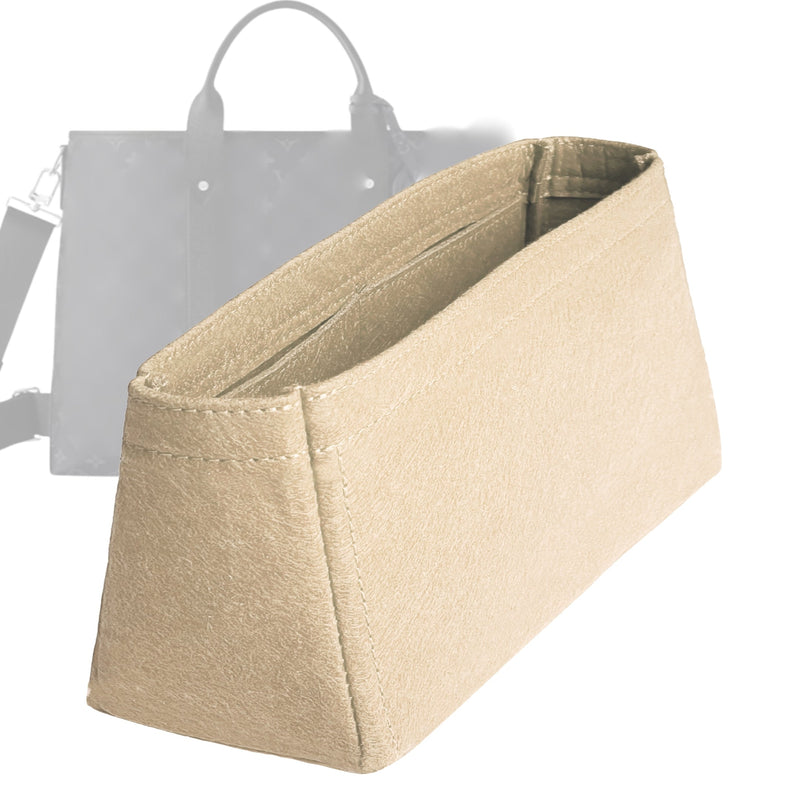 Organizer for [Weekend Tote NM, LV] Tote Purse Bag Insert Liner Shaper (Felt, Trapezoid Shape)