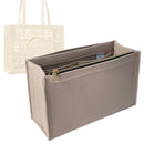 Organizer for [Small Ella Hand-Crocheted Tote, Tory Burch] Tote Purse Bag Insert Organiser Liner Shaper (Felt, Curved Shape)