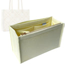 Organizer for [T Monogram Embossed Tote 36W 28H, Tory Burch] Tote Purse Bag Insert Organiser Liner Shaper (Felt, Curved Shape)