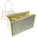 Organizer for [By My Side small leather-trimmed raffia tote, Christian Louboutin] Tote Purse Bag Insert Organiser Liner Shaper (Felt, Curved Shape)