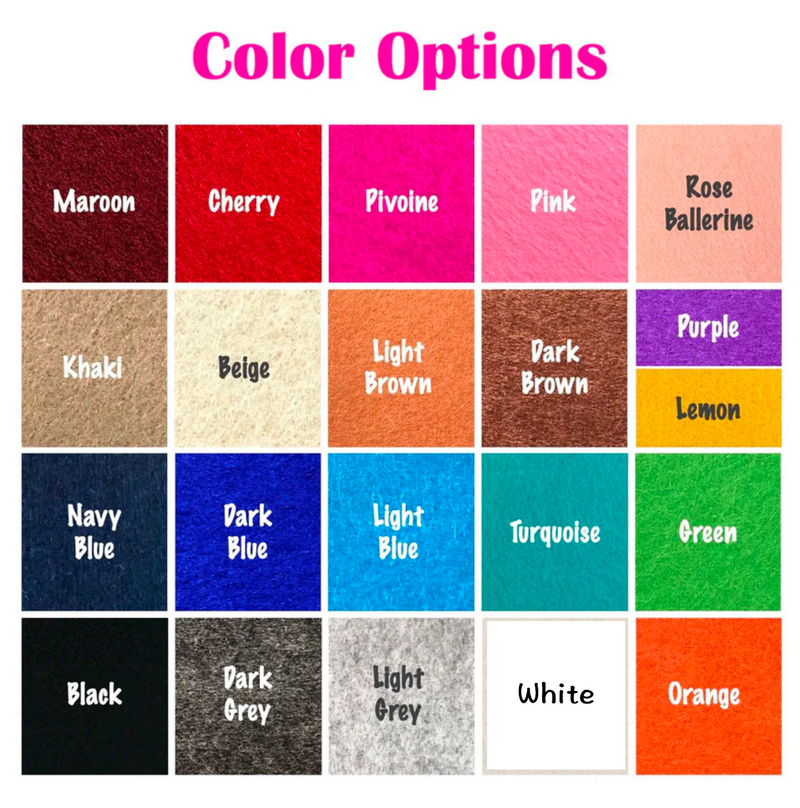 JennyKrafts Felt color chart