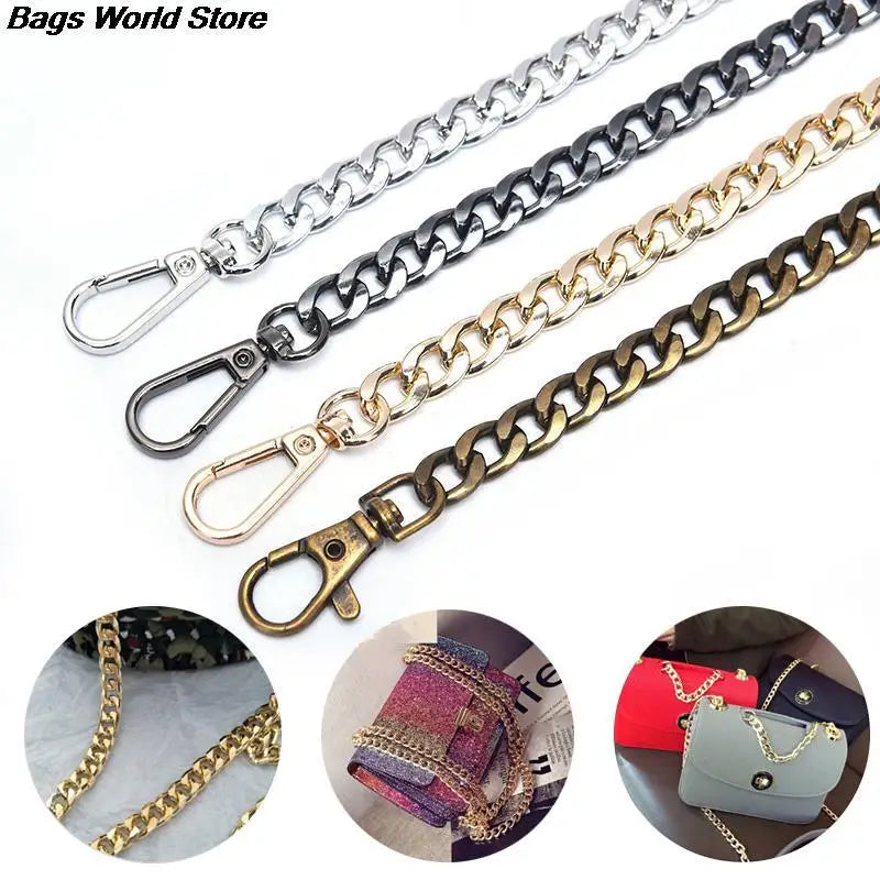 1PC 120cm Handbag Metal Chains Shoulder Bag Strap DIY Purse Chain Bag Handles Bag Accessories Chain