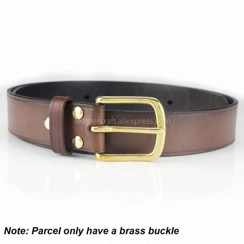 Solid Brass Belt Buckle End Bar Heel bar Buckle Single Pin Belt Half Buckle For Leather Craft Bag Strap Jeans Webbing Dog Collar