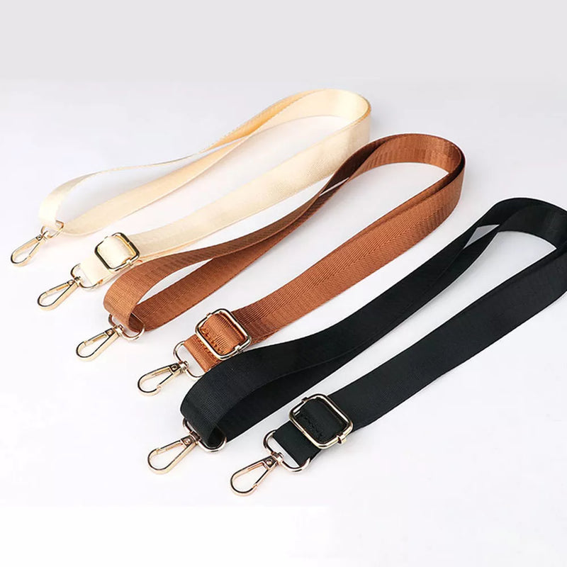 1.3m Adjustable Long Shoulder Bag Strap Nylon Wide Replacement Strap For Woman Messenger Bags Accessories With Lobster Clasp