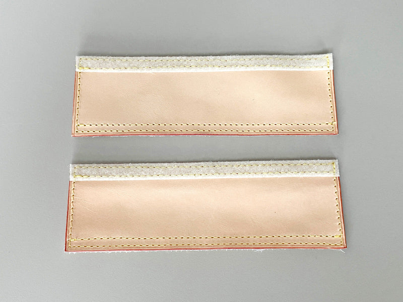 A Pair of Vachetta Leather Handle Protectors for LV Neverfull Bags, Vachetta & Patina Colors