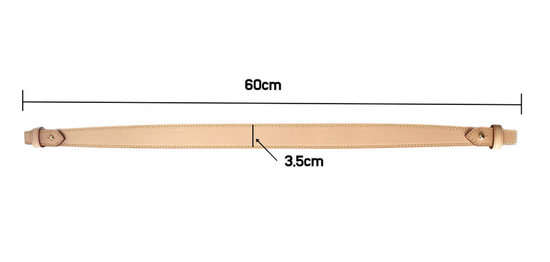 Vachetta- und Patina-Lederriemen für LV Graceful Bags – 60 cm Schultergurt