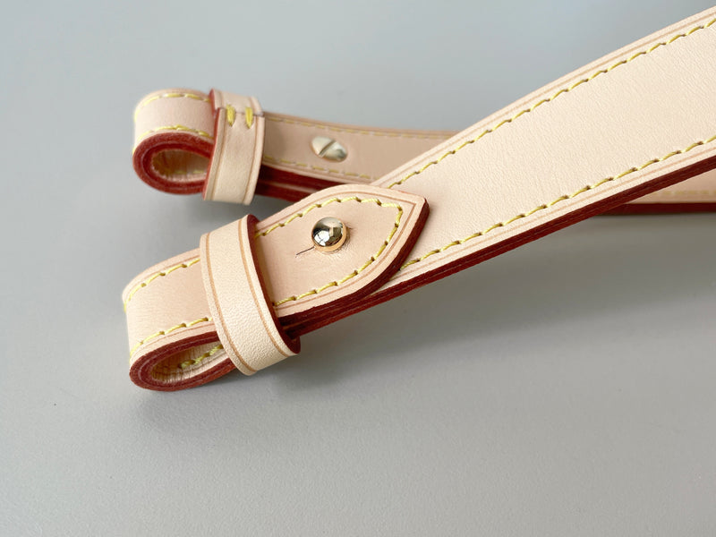 Vachetta and Patina Leather Straps for LV Graceful Bags - 60cm Shoulder Strap