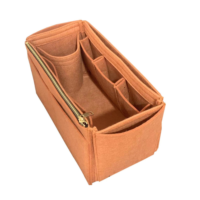 [Large Satchel Bag Organizer] Felt Purse Insert, Liner Protector, Customized Tote Organize, Cosmetic Makeup Diaper Handbag (Style JIA)
