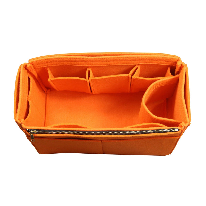 [Longchamp] Le Pliage Cuir Top Handle S Bag Organizer] Felt Purse Insert, Liner Protector, Customized Tote Organize, Cosmetic Makeup Diaper Handbag (Style JIA)