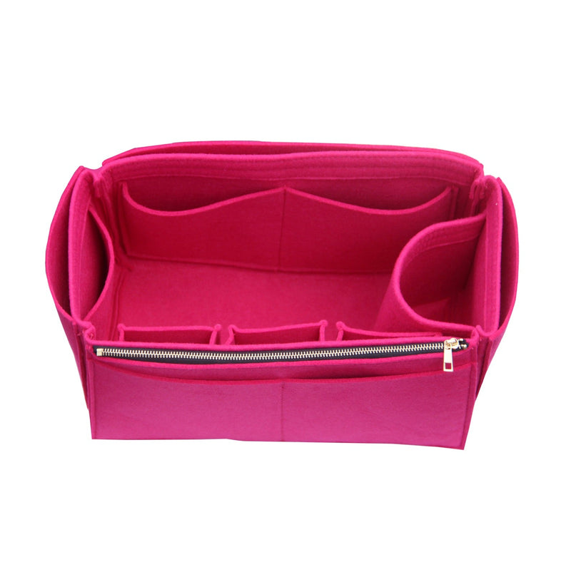 [Mulberry] New Piccadilly Bag Organizer] Felt Purse Insert, Liner Protector, Customized Tote Organize Handbag (Type JIA)