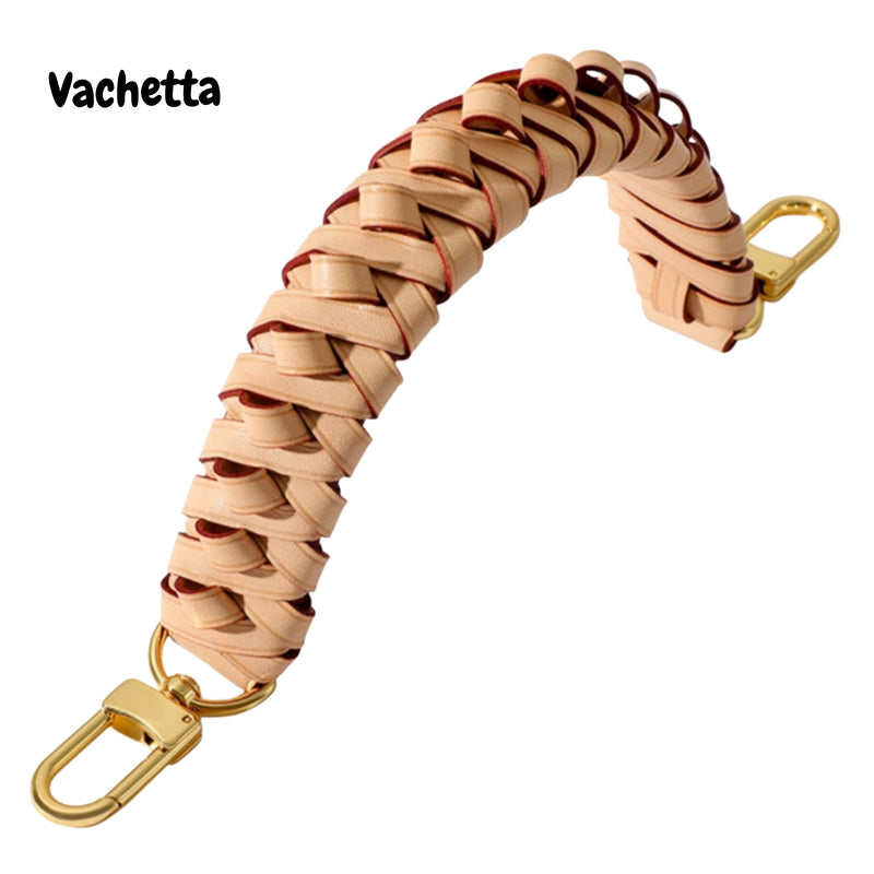 Braided Woven Handbag Strap for NeoNoe Bucket Bag, Genuine Real Leather, Designer Tote, Bag Top Handle Shoulder Strap